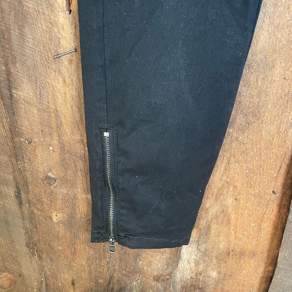 H&M L.O.G.G. Moto Black Jeans- Size 8 - Picture 7 of 10